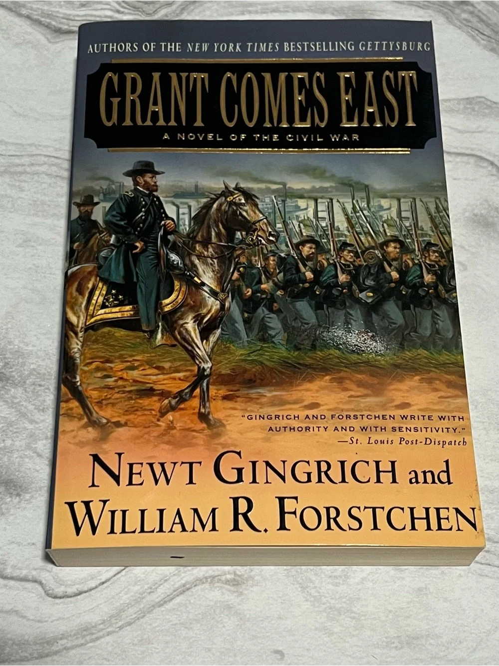 Grant Comes East by Newt Gingrich & William R. Forstchen - Orange/Black Cover